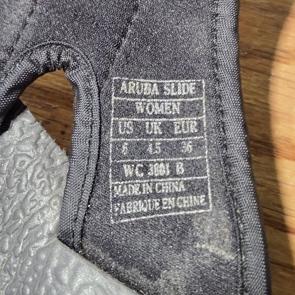 Vintage Polo Sport Ralph Lauren Men Sz 6B Women 8.5B Nauset Black Slide Sandals - Picture 8 of 8